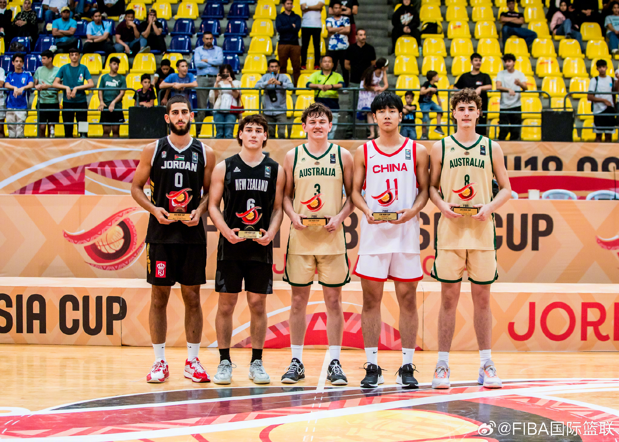 中国U18男篮在约旦安曼夺得亚洲杯季军，张博源